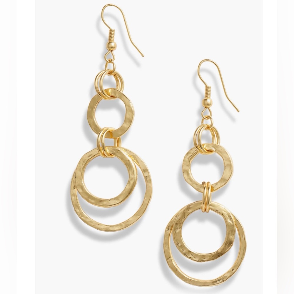 Karine Sultan Hoop Drop Earrings